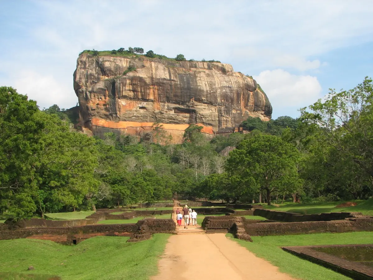 Sigiriya Lion Rock fortress rising above the jungle, Sri Lanka